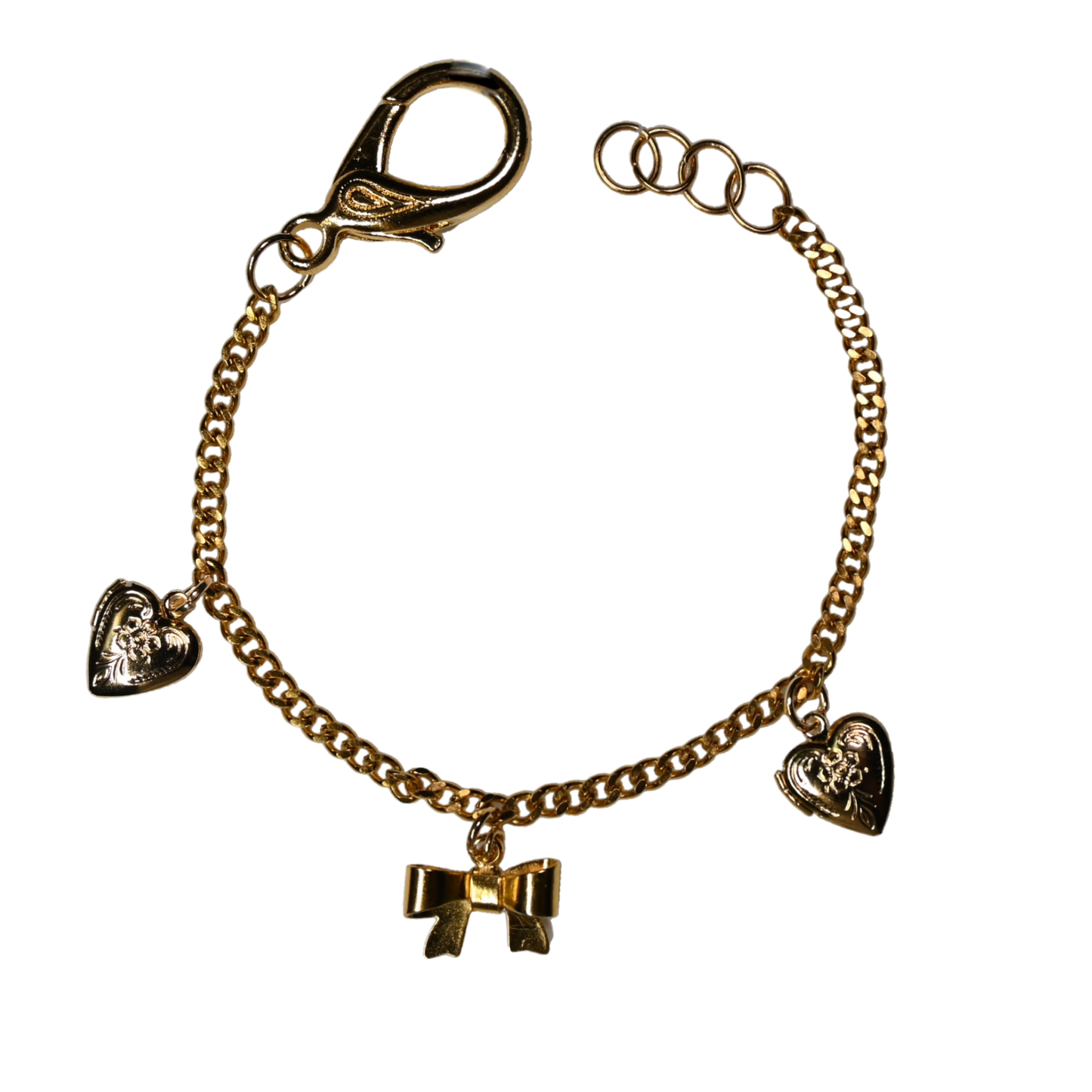 Gold Coquette Charm Bracelet
