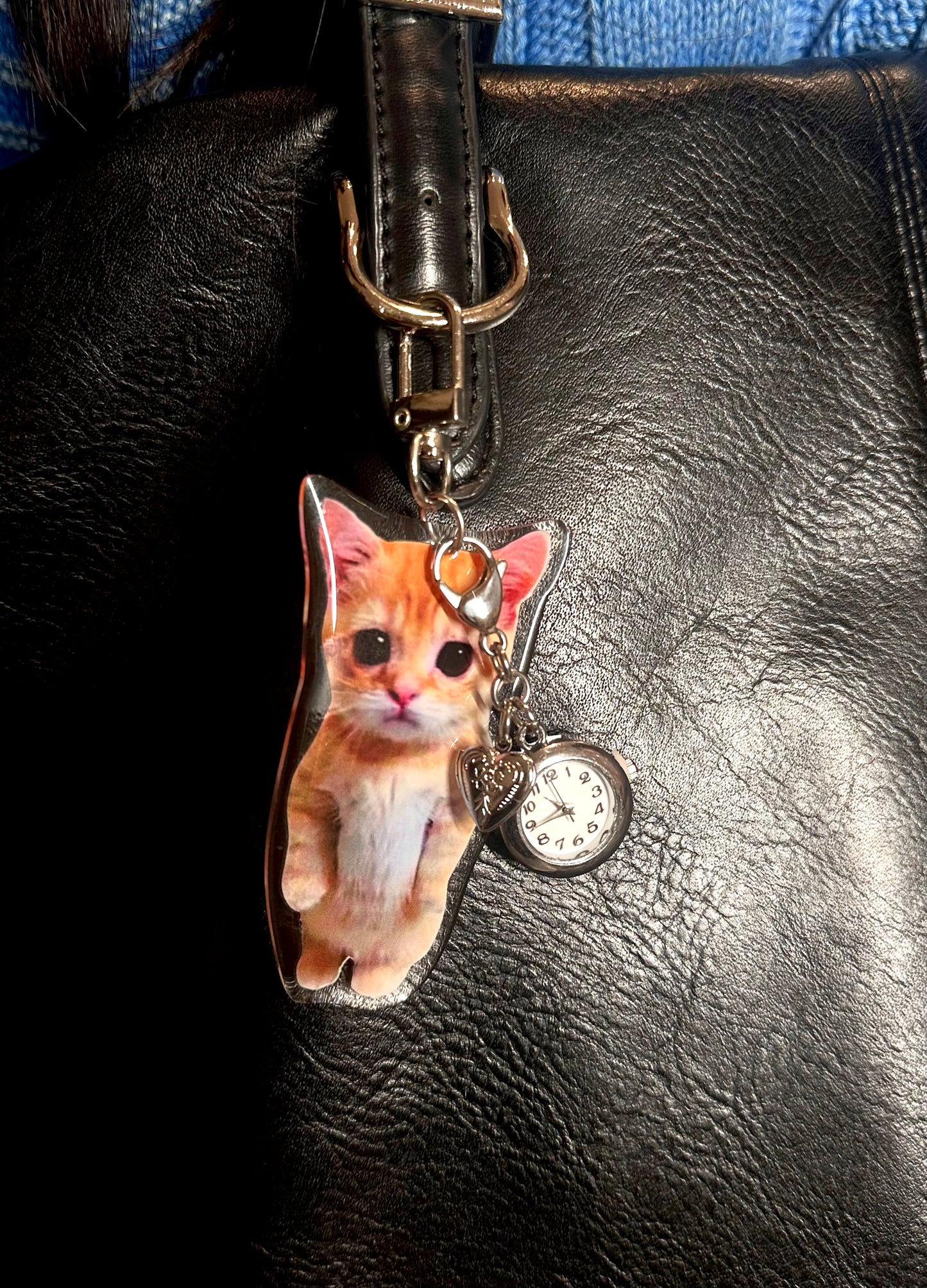 Silver Simple Bag Charm