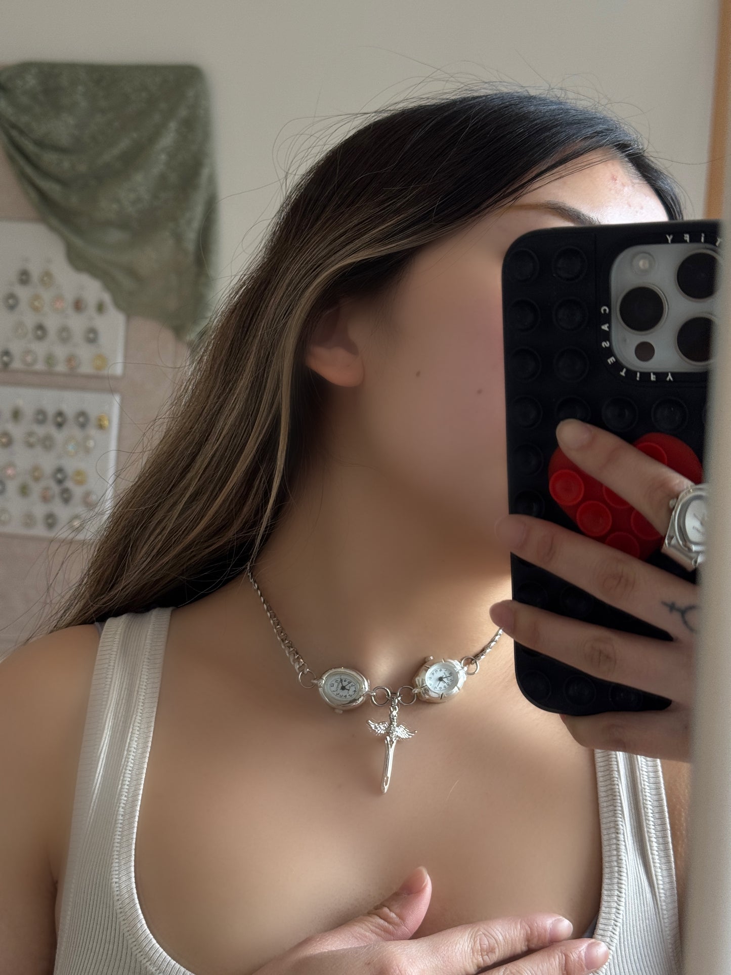 Double Sword Necklace