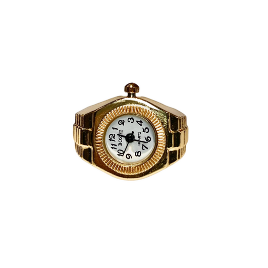 Round Gold Watch Ring