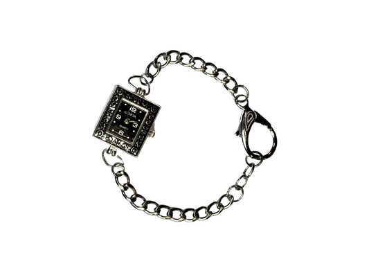 Square Black Watch Bracelet