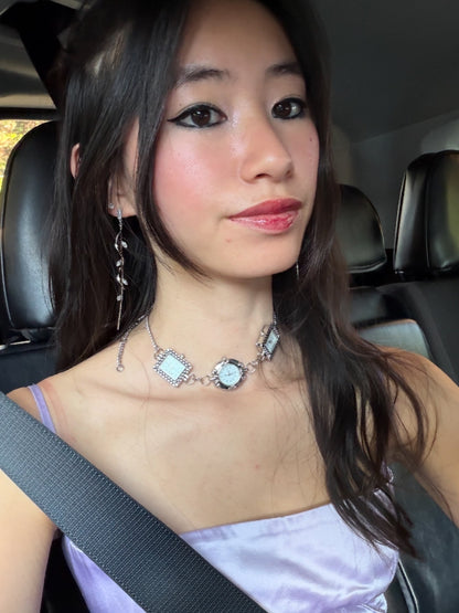 Brand Stainless Steel Silver Watch Choker Necklace
