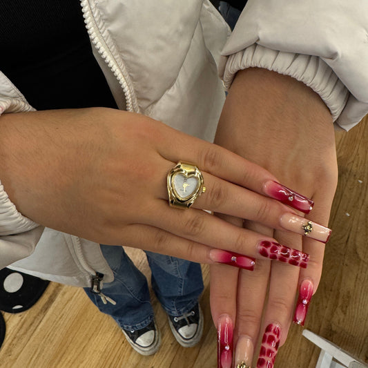 Gold Branded Watch Ring