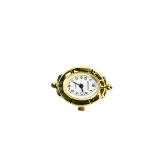 Gold-White-Face-Oval-Puffy